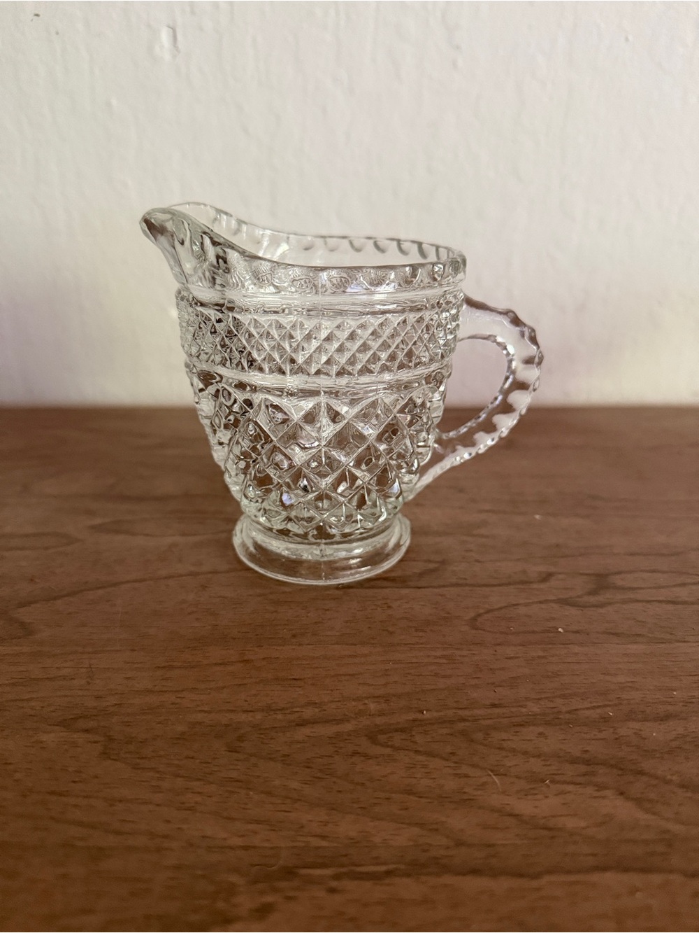 Vintage Anchor Hocking Wexford Creamer Pitcher